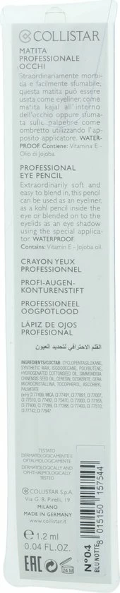 Collistar Professional Eyepencil 4, Midnight Blue 4 Collistar Professional Eyepencil 4, Midnight Blue - Afbeelding 2