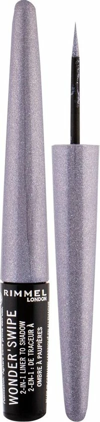 Rimmel London Wonder Swipe Eyeliner - 001 Slay Silver 15 Rimmel London Wonder Swipe Eyeliner - 001 Slay Silver - Afbeelding 13