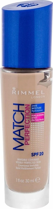 Rimmel London Match Perfection SPF20 Foundation - 010 Light Porcelain 12 Rimmel London Match Perfection SPF20 Foundation - 010 Light Porcelain - Afbeelding 10