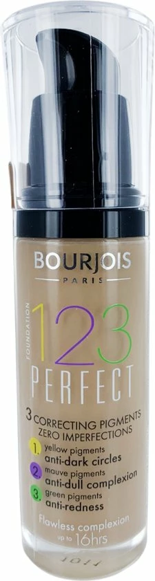 Bourjois 123 Perfect Foundation 055 Beige Foncé 10 Bourjois 123 Perfect Foundation 055 Beige Foncé - Afbeelding 8