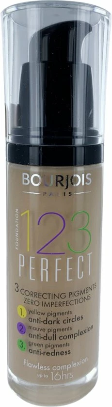 Bourjois 123 Perfect Foundation - 54 Beige Fonc 5 Bourjois 123 Perfect Foundation - 54 Beige Fonc - Afbeelding 3
