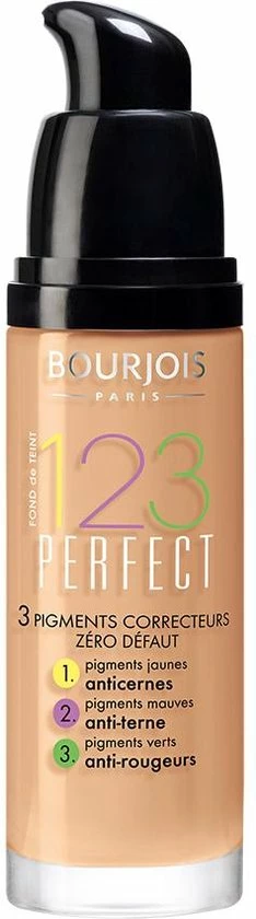 Bourjois 123 Perfect Foundation 055 Beige Foncé 4 Bourjois 123 Perfect Foundation 055 Beige Foncé - Afbeelding 2