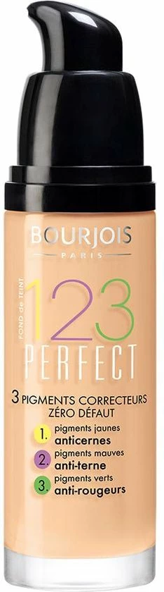 Bourjois 123 Perfect Foundation - 54 Beige Fonc 4 Bourjois 123 Perfect Foundation - 54 Beige Fonc - Afbeelding 2