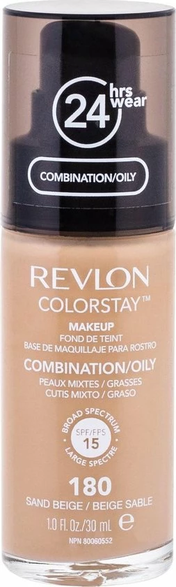 Revlon Colorstay Foundation With Pump - 180 Sand Beige (Oily Skin) 4 Revlon Colorstay Foundation With Pump - 180 Sand Beige (Oily Skin) - Afbeelding 2