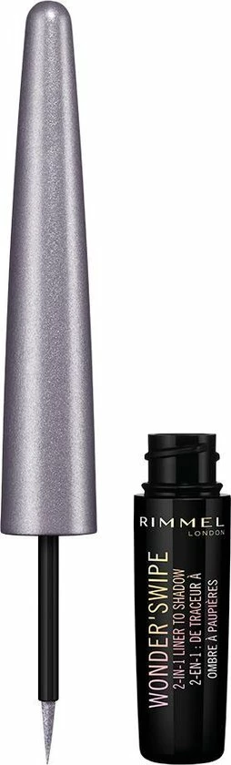 Rimmel London Wonder Swipe Eyeliner - 001 Slay Silver 20 Rimmel London Wonder Swipe Eyeliner - 001 Slay Silver - Afbeelding 18