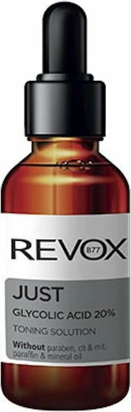 Revox Just Glycolic Acid 20% Toning Solution 30ml. 3 Revox Just Glycolic Acid 20% Toning Solution 30ml.