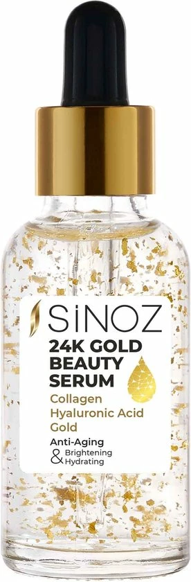 SiNOZ 24K Gold Beauty Serum - Tegen Rimpels - Hyaluronzuur - 30 Ml 3 SiNOZ 24K Gold Beauty Serum - Tegen Rimpels - Hyaluronzuur - 30 Ml