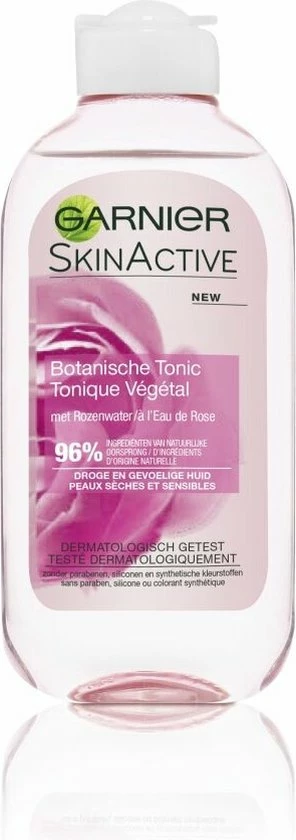 Garnier Skinactive Face Skin Naturals Essentials Droge Huid - Rose - 200ml - Tonic 3 Garnier Skinactive Face Skin Naturals Essentials Droge Huid - Rose - 200ml - Tonic