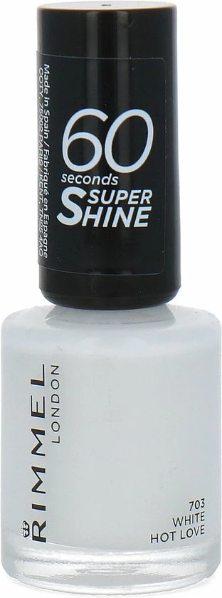 Rimmel London 60 Seconds RO Collectie Nagellak - 703 White Hot Love 4 Rimmel London 60 Seconds RO Collectie Nagellak - 703 White Hot Love - Afbeelding 2