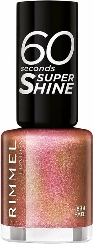 Rimmel London 60 Seconds Super Shine Nagellak - 834 Fab! (L) 3 Rimmel London 60 Seconds Super Shine Nagellak - 834 Fab! (L)