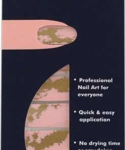Herome Nail Wraps Starterkit: Pink & Gold Marble - 2*10 Stickers Met Top Coat 4ml. In Een Organza Verpakt -Maybelline-winkel 323x840 2