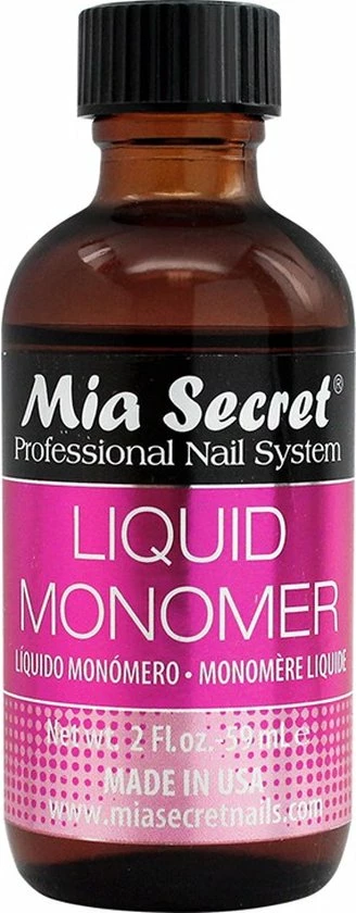 Mia Secret Acryl Vloeistof - Liquid Monomer 60ml. 3 Mia Secret Acryl Vloeistof - Liquid Monomer 60ml.