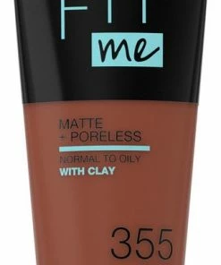 Maybelline Fit Me Matte & Poreless Foundation - 355 Pecan - 30 Ml 23 Maybelline Fit Me Matte & Poreless Foundation - 355 Pecan - 30 Ml -Maybelline-winkel 334x840