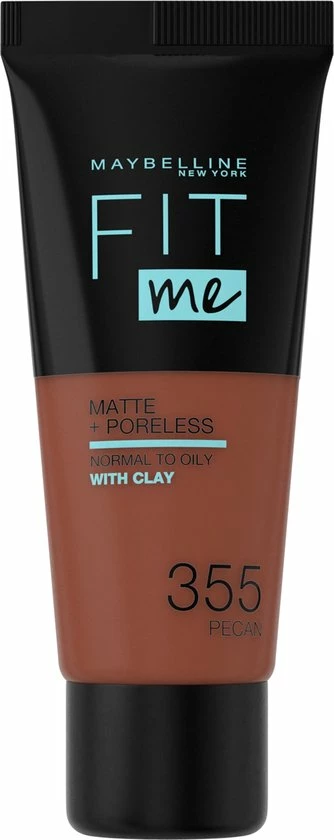 Maybelline Fit Me Matte & Poreless Foundation - 355 Pecan - 30 Ml 13 Maybelline Fit Me Matte & Poreless Foundation - 355 Pecan - 30 Ml - Afbeelding 11