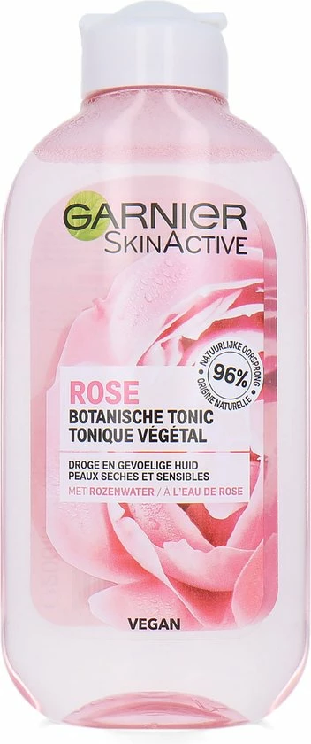 Garnier Skinactive Face Skin Naturals Essentials Droge Huid - Rose - 200ml - Tonic 8 Garnier Skinactive Face Skin Naturals Essentials Droge Huid - Rose - 200ml - Tonic - Afbeelding 6
