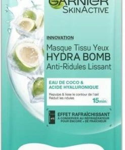 Garnier Skinactive Face Sheet Oogmasker - Kokosnoot En Hyaluronzuur - 1 Stuk