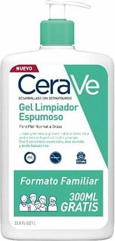 CeraVe - Foaming Cleanser - Reinigingsgel - Normale Tot Vette Huid - 1000 Ml 16 CeraVe - Foaming Cleanser - Reinigingsgel - Normale Tot Vette Huid - 1000 Ml - Afbeelding 14