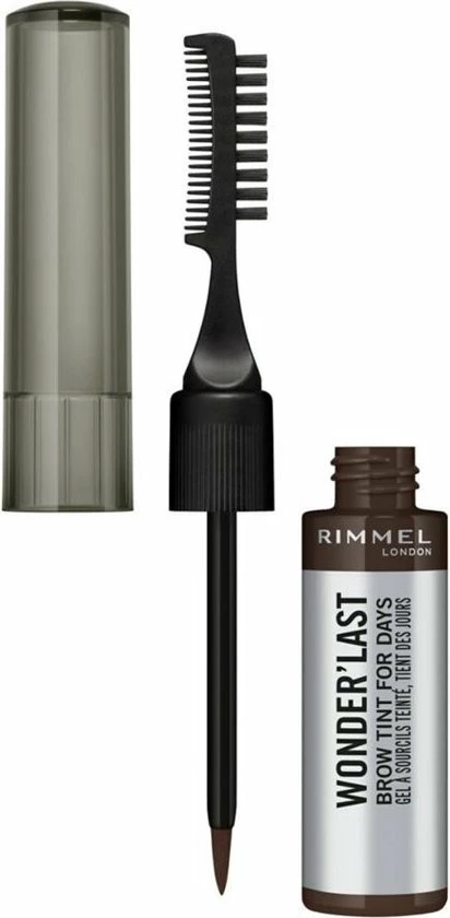Rimmel London Wenkbrauw Tattoo Wonder'last Brow Tint For Days - 004 Black 5 Rimmel London Wenkbrauw Tattoo Wonder'last Brow Tint For Days - 004 Black - Afbeelding 3