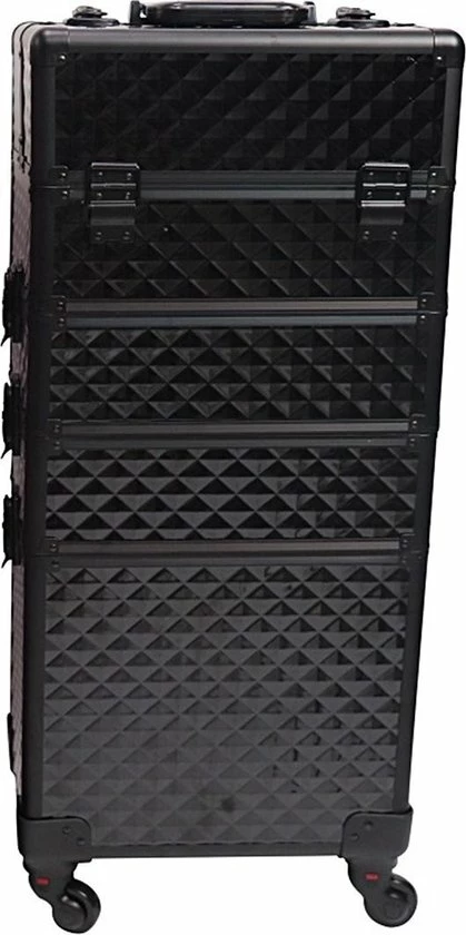 MEGA BEAUTY SHOP? Aluminium Trolley 3D Zwart 4in1 3 MEGA BEAUTY SHOP? Aluminium Trolley 3D Zwart 4in1