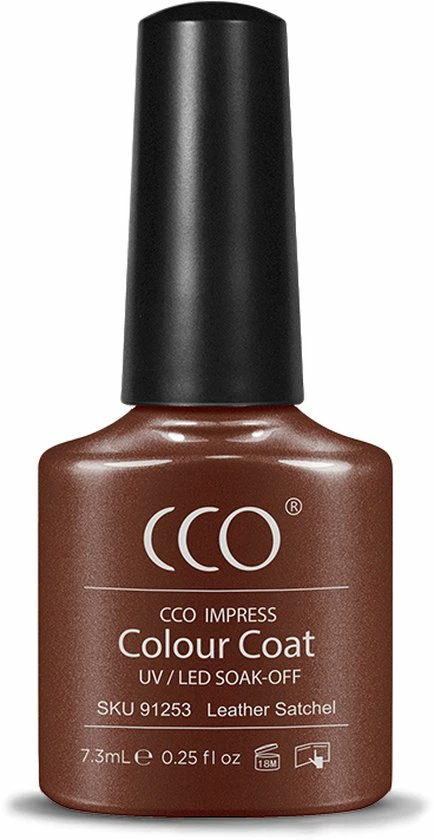 CCO Shellac - Gel Nagellak - Kleur Leather Satchel 91253 - BruinShimmer - Dekkende Kleur - 7.3ml 4 CCO Shellac - Gel Nagellak - Kleur Leather Satchel 91253 - BruinShimmer - Dekkende Kleur - 7.3ml - Afbeelding 2
