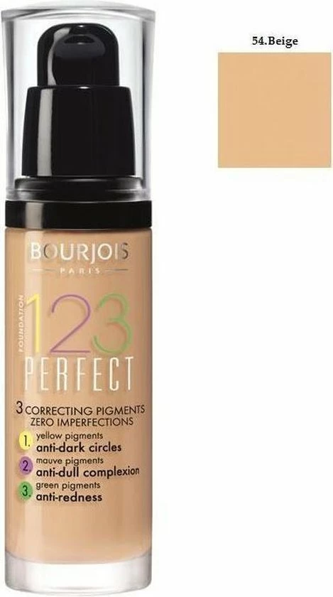 Bourjois 123 Perfect Foundation 055 Beige Foncé 17 Bourjois 123 Perfect Foundation 055 Beige Foncé - Afbeelding 15