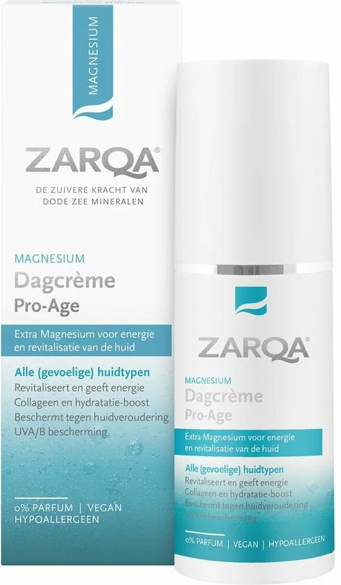 3x Zarqa Dagcreme Pro-age Magnesium 50 Ml 4 3x Zarqa Dagcreme Pro-age Magnesium 50 Ml - Afbeelding 2