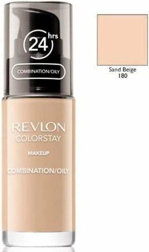 Revlon Colorstay Foundation With Pump - 180 Sand Beige (Oily Skin) 9 Revlon Colorstay Foundation With Pump - 180 Sand Beige (Oily Skin) - Afbeelding 7