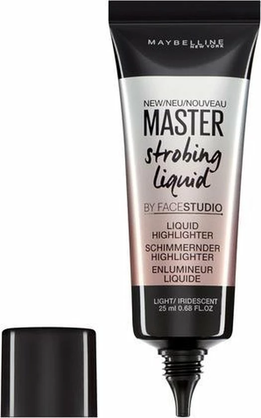 Maybelline Master Strobing Liquid - 100 Light 6 Maybelline Master Strobing Liquid - 100 Light - Afbeelding 4