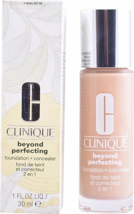 Clinique Beyond Perfecting Foundation + Concealer - 01 Linen 4 Clinique Beyond Perfecting Foundation + Concealer - 01 Linen - Afbeelding 2