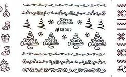 Ardran & Tookar Kerst Nagelstickers - Kerstmis Nagel Stickers - Christmas Nail Art - Nagel Decoratie - Nagelversiering - Nageldecoratie - 3D Nail Vinyls - French Manicure Stickers - Regenboog Kerstslingers -Maybelline-winkel 550x151