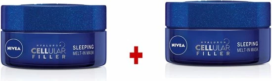 NIVEA Hyaluron CELLular Filler Anti-Age Sleeping Melt-in Masker -2 X 50 Ml 4 NIVEA Hyaluron CELLular Filler Anti-Age Sleeping Melt-in Masker -2 X 50 Ml - Afbeelding 2