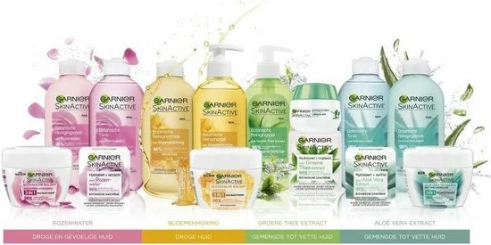 Garnier Skinactive Face Skin Naturals Essentials Droge Huid - Rose - 200ml - Tonic 4 Garnier Skinactive Face Skin Naturals Essentials Droge Huid - Rose - 200ml - Tonic - Afbeelding 2