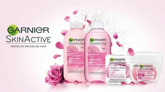 Garnier Skinactive Face Skin Naturals Essentials Droge Huid - Rose - 200ml - Tonic 6 Garnier Skinactive Face Skin Naturals Essentials Droge Huid - Rose - 200ml - Tonic - Afbeelding 4