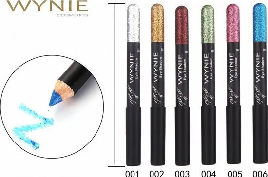 Wynie - Star Glitter - Oogschaduw Potlood - Goud Glitter - Nummer 002 - 1 Stuks 4 Wynie - Star Glitter - Oogschaduw Potlood - Goud Glitter - Nummer 002 - 1 Stuks - Afbeelding 2