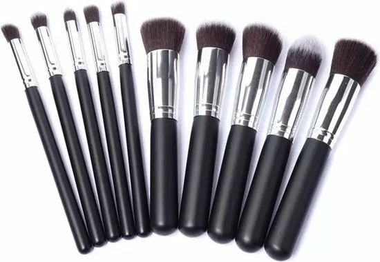 Merkloos Luxe Make Up Kwasten Set - 1 Gratis Fon Kwast - Make Up Brush - Oogschaduw – Beauty - Foundation Kwast - Poederkwast - Brush - Make Up - Cosmetica - Kwasten Set – Make Up Penselen Set – Make Up Set. 5 Merkloos Luxe Make Up Kwasten Set - 1 Gratis Fon Kwast - Make Up Brush - Oogschaduw – Beauty - Foundation Kwast - Poederkwast - Brush - Make Up - Cosmetica - Kwasten Set – Make Up Penselen Set – Make Up Set. - Afbeelding 3
