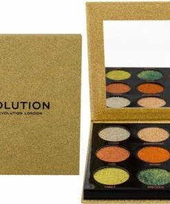 Makeup Revolution Pressed Glitter Oogschaduw Palette - Midas Touch -Maybelline-winkel 550x380 2