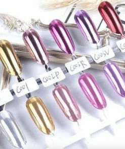 GUAPÀ® GUAPÀ - Holografische Glitter Poeder Set Inclusief Top Coat - Roze Zilver Goud - Nail Art & Nagel Decoratie -Maybelline-winkel 550x389