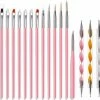 Royala 20 Delige Nail Art Set - 5 Dotting Tools En 15 Nailart Penselen - Roze 2 Royala 20 Delige Nail Art Set - 5 Dotting Tools En 15 Nailart Penselen - Roze -Maybelline-winkel 550x398