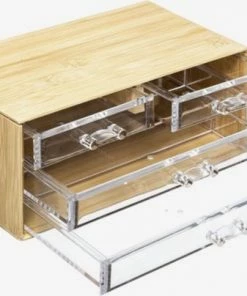 OMID HOME Bamboe Sieradendoos / Make-up Organizer - Bamboe - 4 Lades - 23,5 X 14,5 X 11 Cm - Kunststof Lades 15 OMID HOME Bamboe Sieradendoos / Make-up Organizer - Bamboe - 4 Lades - 23,5 X 14,5 X 11 Cm - Kunststof Lades -Maybelline-winkel 550x404 1