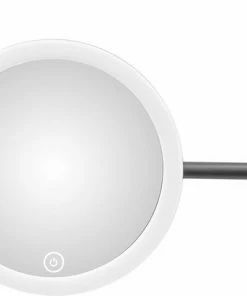 LUXUS GoodVibes - Make Up Spiegel Met Led Verlichting - 10x Vergroting - Wandspiegel Rond - Scheerspiegel Wandmodel - Badkamer - Douche - Zwart 26 LUXUS GoodVibes - Make Up Spiegel Met Led Verlichting - 10x Vergroting - Wandspiegel Rond - Scheerspiegel Wandmodel - Badkamer - Douche - Zwart -Maybelline-winkel 550x407 1