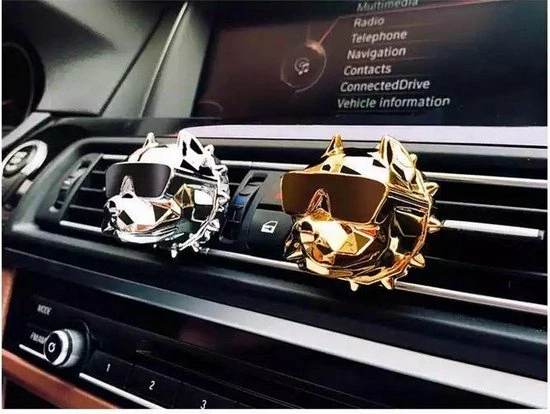 Somstyle Autoparfum - Zoete Geur Auto – Bulldog - Zilver 8 Somstyle Autoparfum - Zoete Geur Auto – Bulldog - Zilver - Afbeelding 6