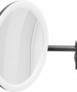 LUXUS GoodVibes - Make Up Spiegel Met Led Verlichting - 10x Vergroting - Wandspiegel Rond - Scheerspiegel Wandmodel - Badkamer - Douche - Zwart 23 LUXUS GoodVibes - Make Up Spiegel Met Led Verlichting - 10x Vergroting - Wandspiegel Rond - Scheerspiegel Wandmodel - Badkamer - Douche - Zwart -Maybelline-winkel 550x418 4