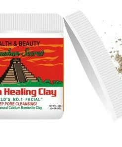 Roushin Secret Roushun Secret Indian Healing Clay - Unisex - 100% Natuurlijke Calcium Bentoniet Klei Gezichtsmasker - Deep Pore Cleansing - Aztec Clay -Maybelline-winkel 550x422 2