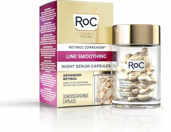 RoC Retinol Correxion Line Smooth Night Serum Capsules 8 RoC Retinol Correxion Line Smooth Night Serum Capsules - Afbeelding 6