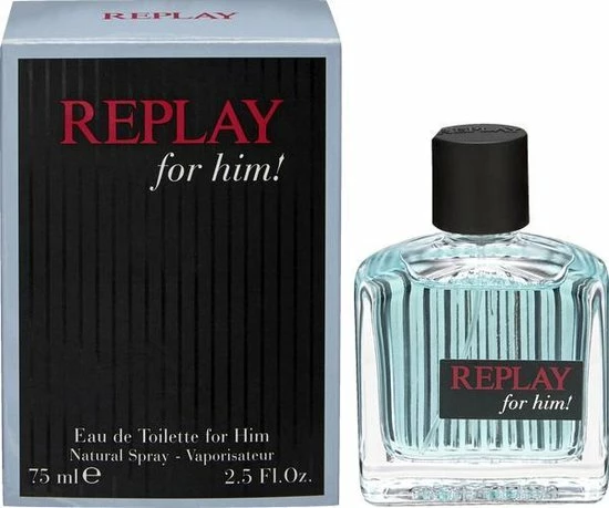 Replay Signature For Him! Eau De Toilette 75 Ml 4 Replay Signature For Him! Eau De Toilette 75 Ml - Afbeelding 2