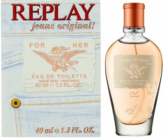 Replay Jeans Original For Her Eau De Toilette Spray 40 Ml 6 Replay Jeans Original For Her Eau De Toilette Spray 40 Ml - Afbeelding 4