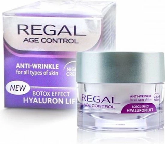 Regal Age Control Botox Effect & Hyaluron Lifting Set - Anti Rimpel - Dagcr Me - Nachtcr Me - Oogcreme - 105ML 5 Regal Age Control Botox Effect & Hyaluron Lifting Set - Anti Rimpel - Dagcr Me - Nachtcr Me - Oogcreme - 105ML - Afbeelding 3