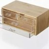 OMID HOME Bamboe Sieradendoos / Make-up Organizer - Bamboe - 4 Lades - 23,5 X 14,5 X 11 Cm - Kunststof Lades -Maybelline-winkel 550x484 1