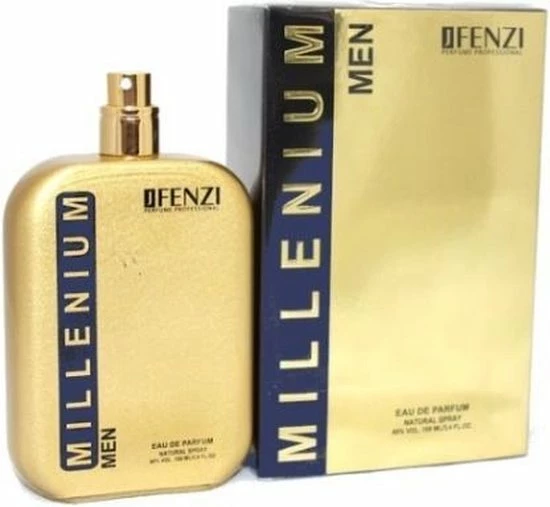 Houtachtig, Kruidige Merkgeur Voor Heren - JFenzi - Eau De Parfum - Millenium - 100ml - 80% - Cadeau Tip ! 3 Houtachtig, Kruidige Merkgeur Voor Heren - JFenzi - Eau De Parfum - Millenium - 100ml - 80% - Cadeau Tip !