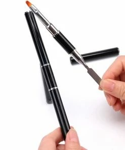 Ardran & Tookar Nagel Polygel Tool - Gel Penseel - Nail Poly Gel Tool - 2 In 1 Kwast Met Spatel -Maybelline-winkel 550x513 1